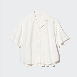 Uniqlo cream/beige Button-Up Shirt
